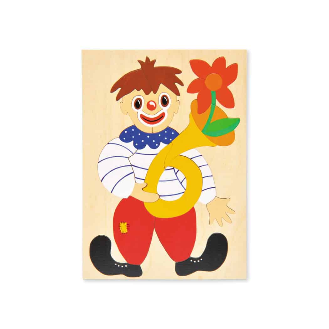 Puzzle Clown mit Blume