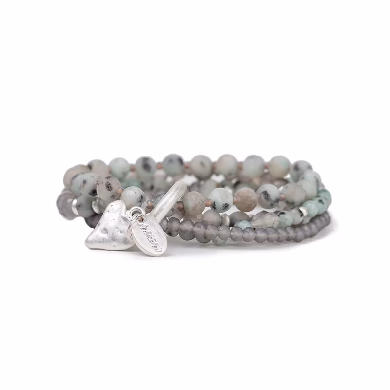 Armband aus echtem Kiwi Jaspis