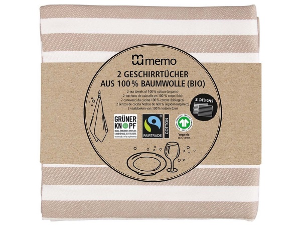 Bio Baumwoll-Geschirrtücher (2er Set)