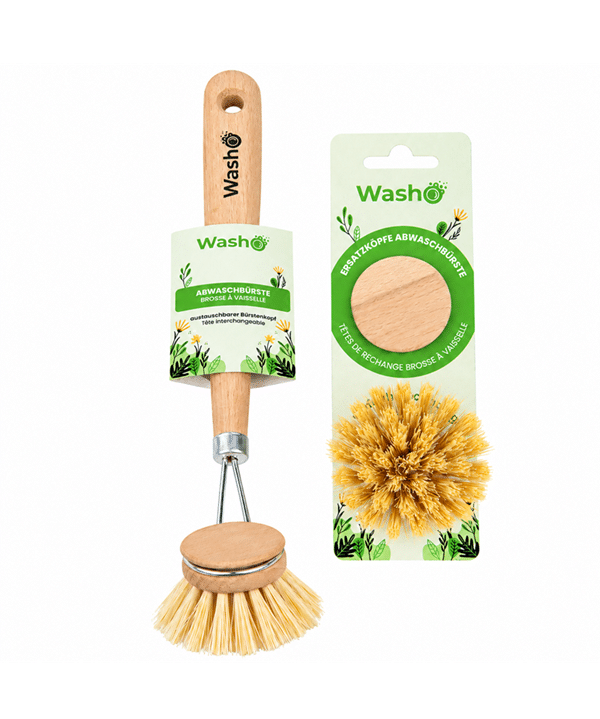 Nachhaltiges Abwaschbürsten-Set von Washo