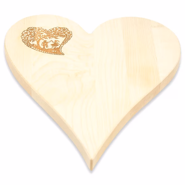 Herz Schneidebrett Ahorn