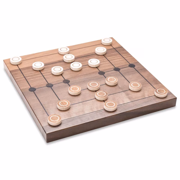 Mühlespiel Nussbaum