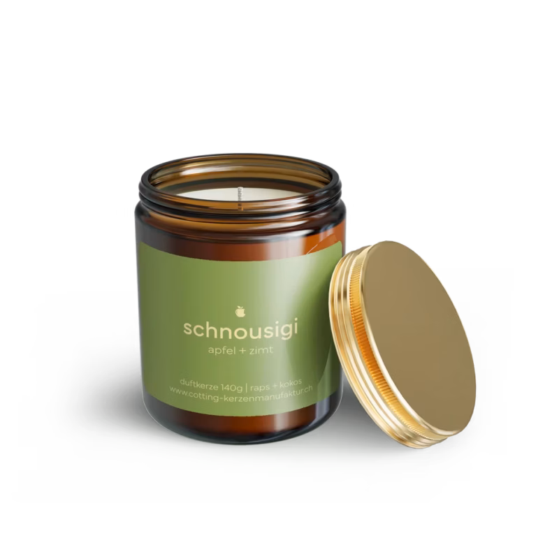 Duftkerze Apfel Zimt «schnousigi» 140 g