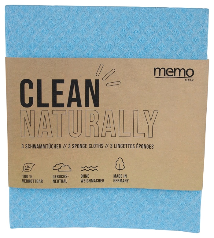 Schwammtücher kompostierbar - sortiert, 3 Stk.