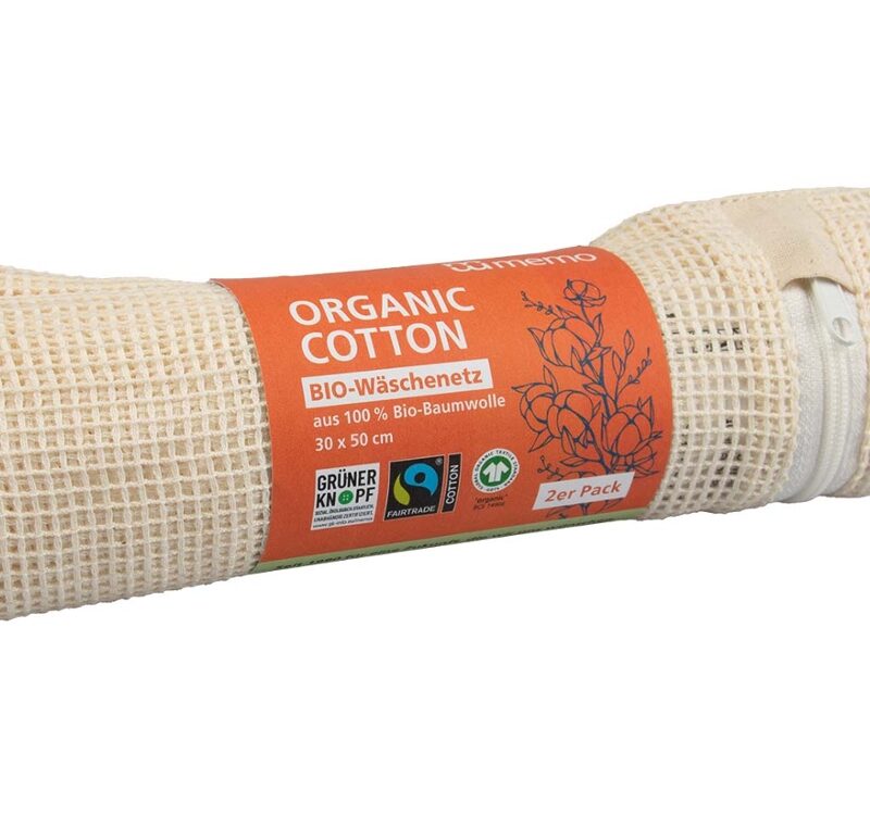 Wäschenetze aus Bio-Baumwolle, Fairtrade, 2 Stk.