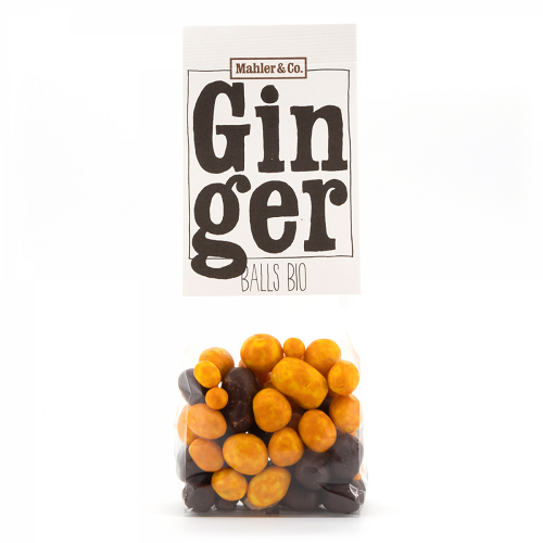 Bio Ginger Balls, schokolierter Ingwer