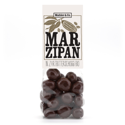 Bio-Marzipan in Zartbitterschoggi