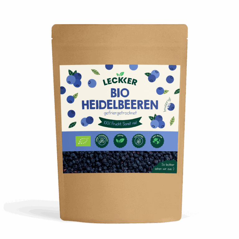 Gefriergetrocknete Bio-Heidelbeeren