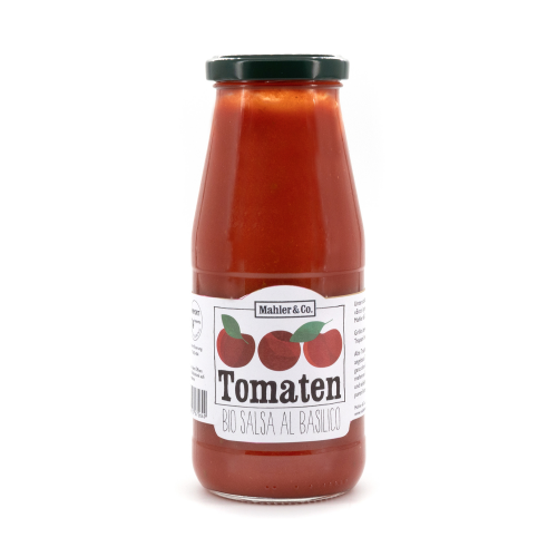 Bio Tomaten-Salsa al Basilico aus Sizilien, 410 g