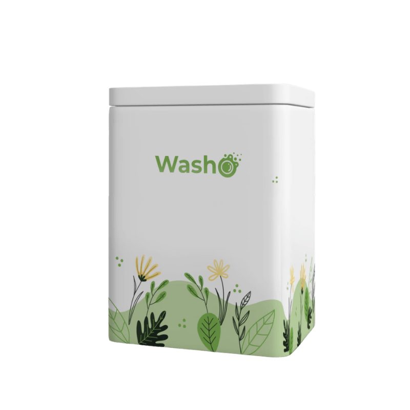 WashO Aufbewahrungsdose für Aktivsauerstoff Pulver – praktische Dose zur Aufbewahrung von Waschzusatz