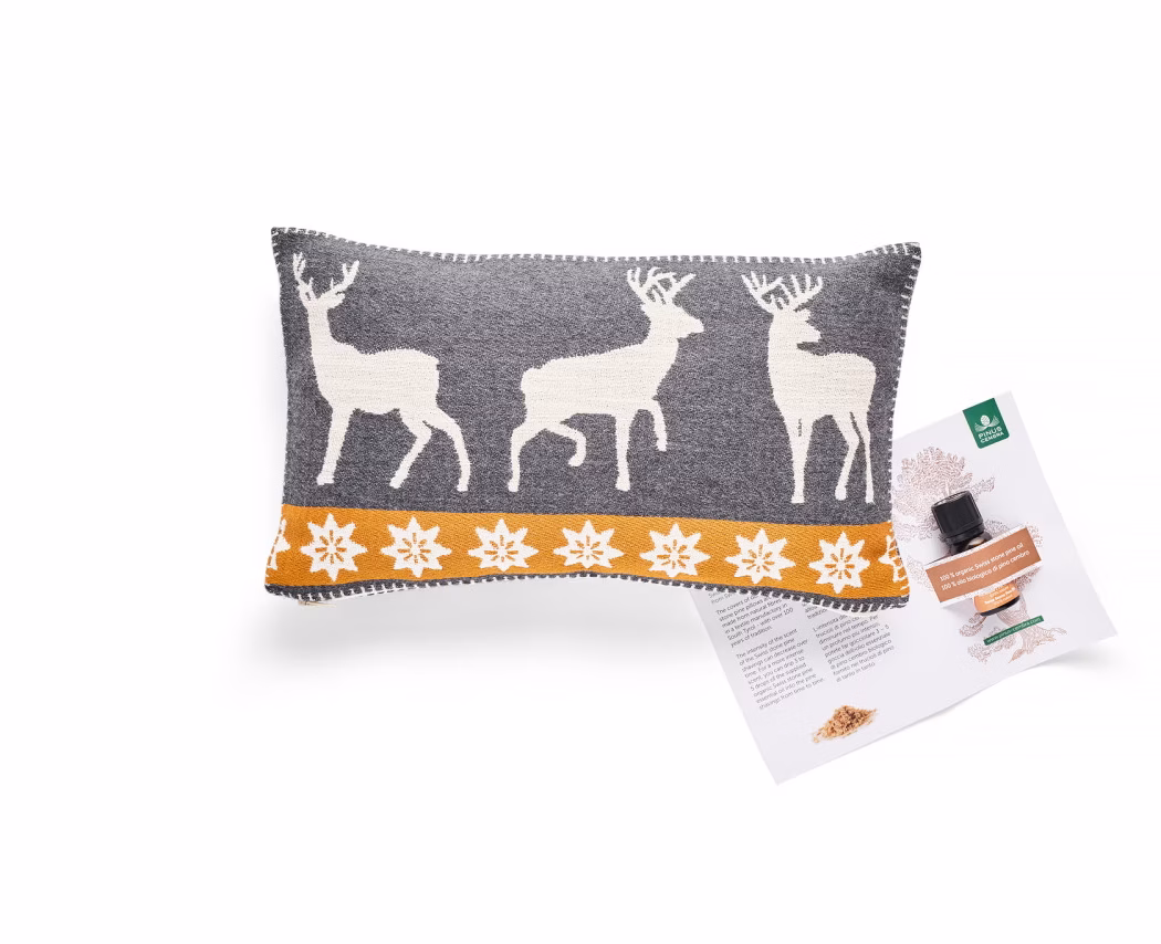 Arvenkissen "Hirschfamilie" div. Farben - 20 x 35 cm