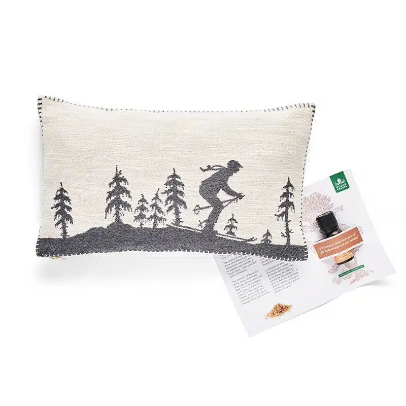 Arvenkissen "Skifahrer"