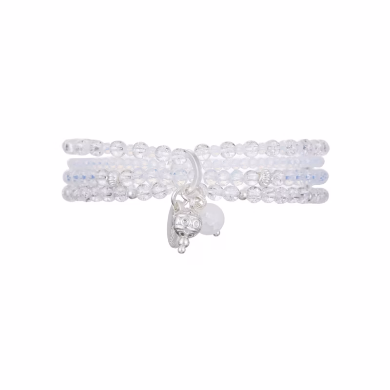 Armband aus echtem Bergkristall