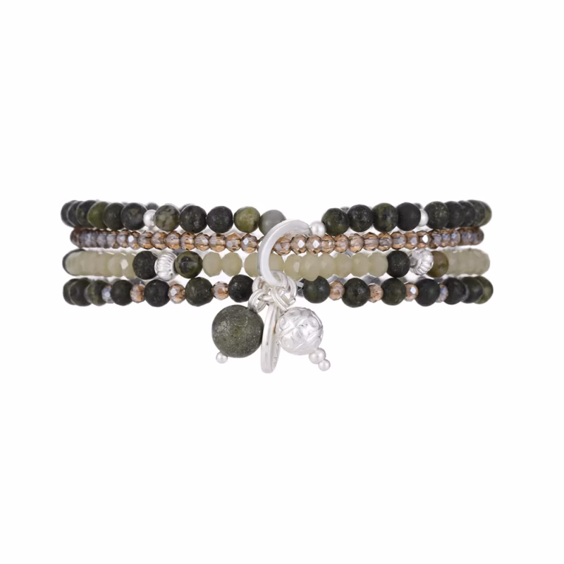 Armband aus echter afrikanischer grüner Jade