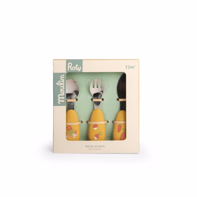 Besteckset aus der "drei kleine Kaninchen"-Kollektion