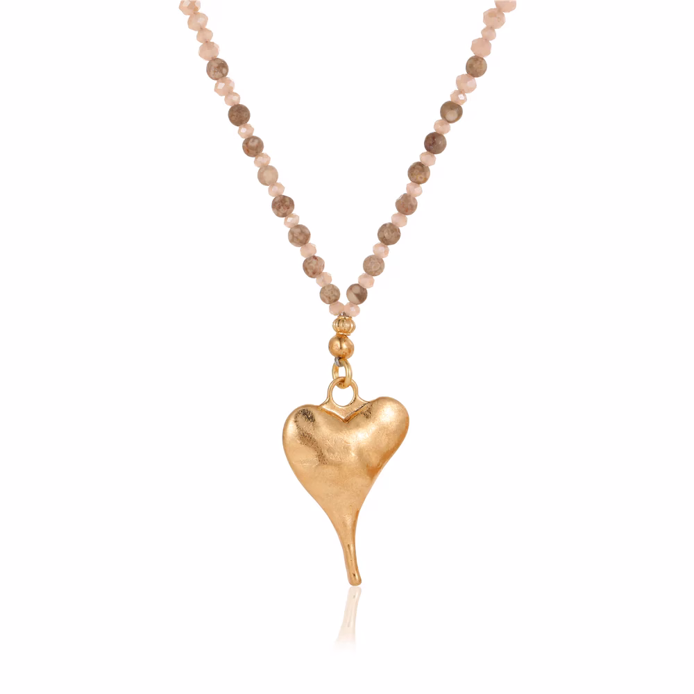 Halskette aus echtem Jaspis