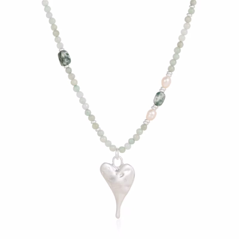 Halskette mit natürlicher Jade