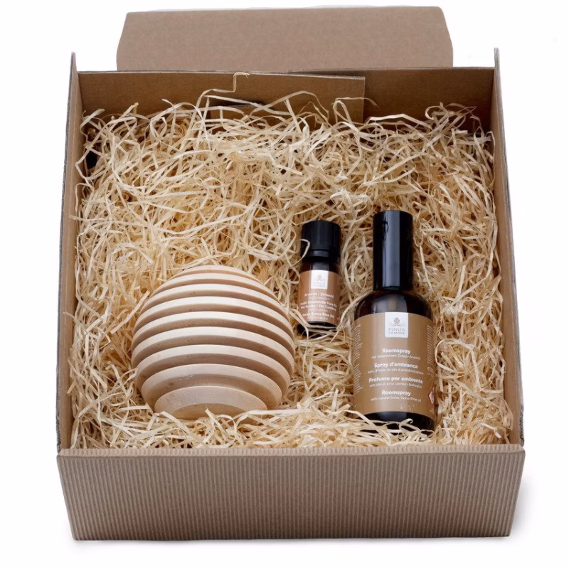 Geschenkset Arve - Raumspray und Duftholz Globe