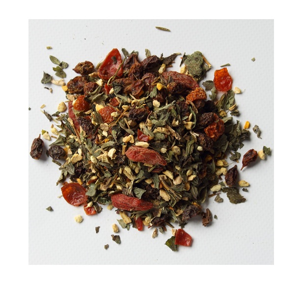Ingwer Sanddorn Bio-Tee Offener Ingwer Sanddorn Tee – Bio Teemischung mit Ingwer, Beeren und Kräutern