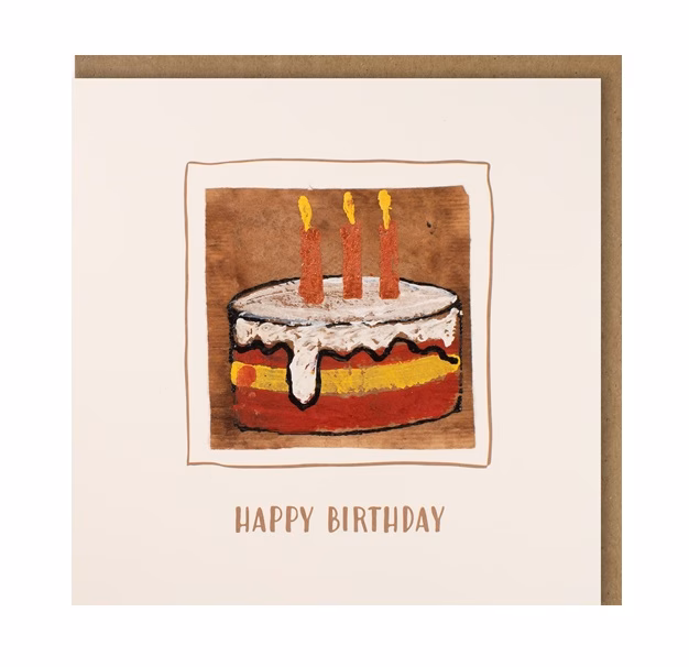 Tea-Bag-Karte "Happy Birthday Kuchen"