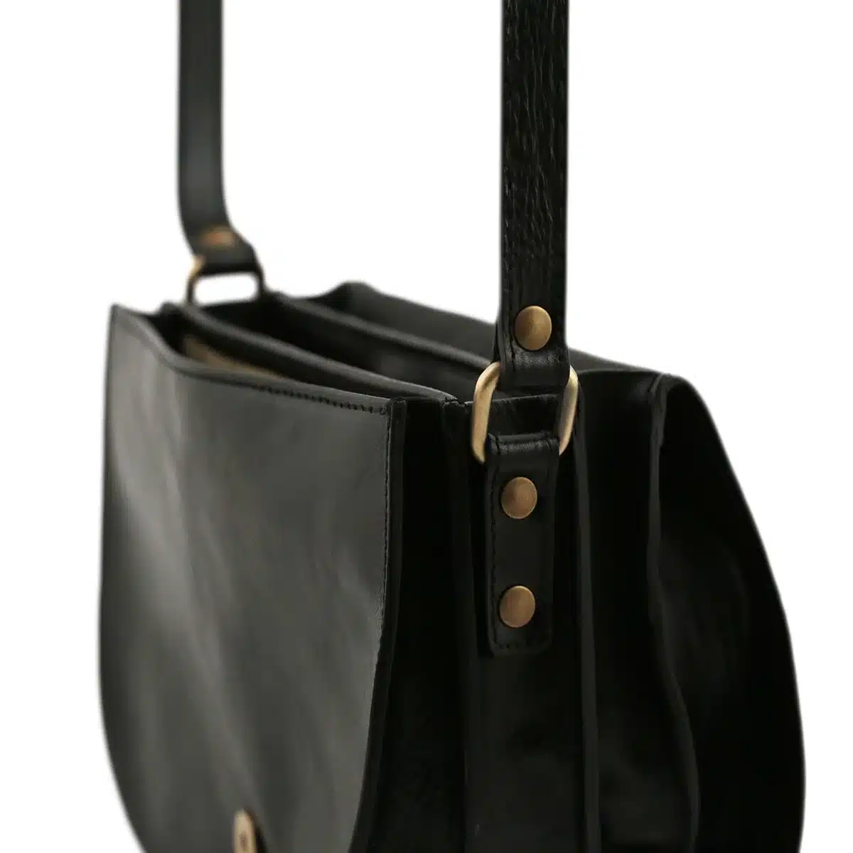 Umhängetasche aus Leder „Tolfa“, schwarz Umhängetasche aus Leder „Tolfa“, schwarz – Bild 2