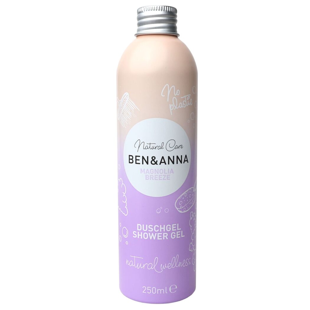 Ben & Anna Natural Care Duschgel – veganes, natürliches Shower Gel mit sanfter Pflegeformel, 250 ml, für die tägliche Körperreinigung.