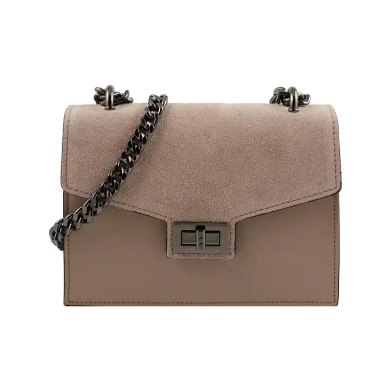 Umhängetasche aus Leder „Milano“, rosa