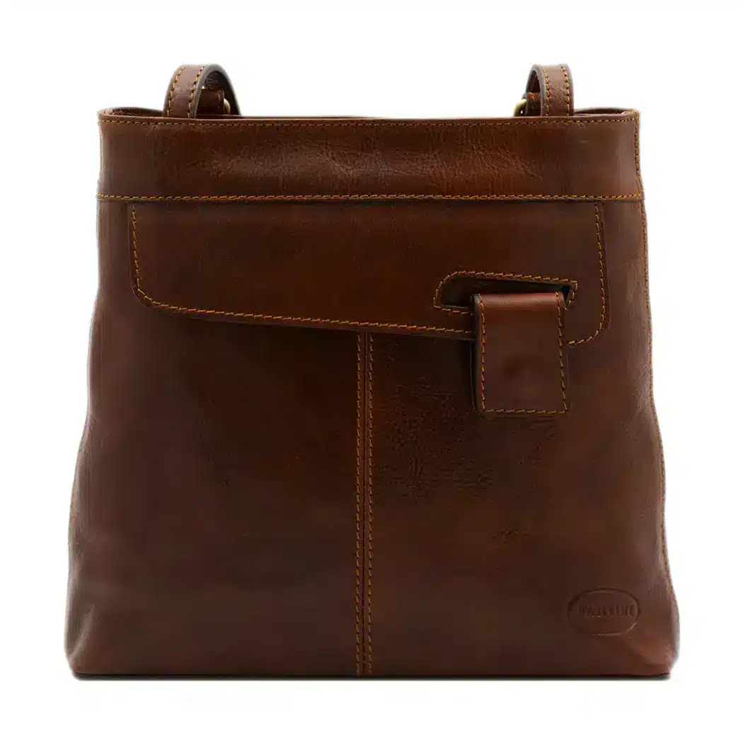 Rucksack-Tasche aus Leder "Noemi", braun