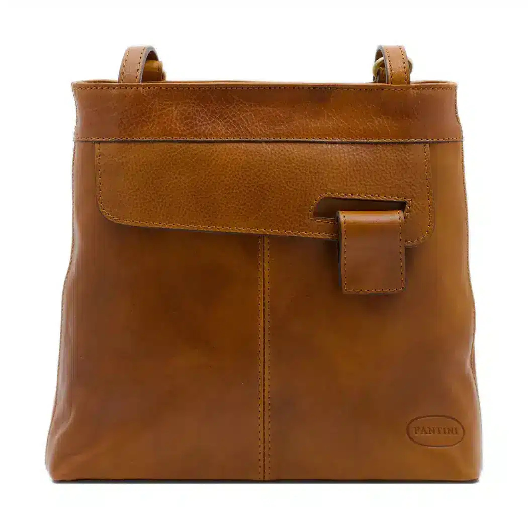 Rucksack-Tasche aus Leder "Noemi", honig