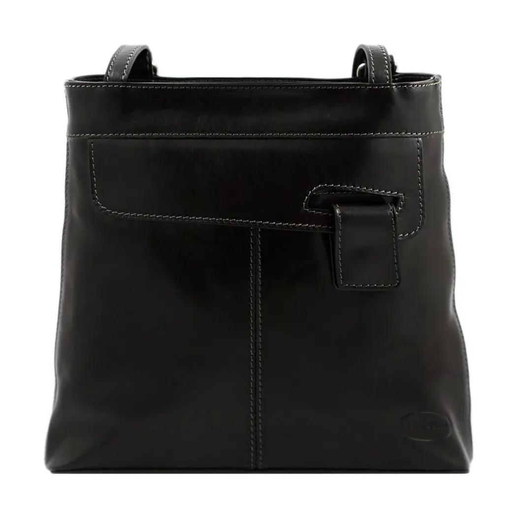 Rucksack-Tasche aus Leder "Noemi", schwarz