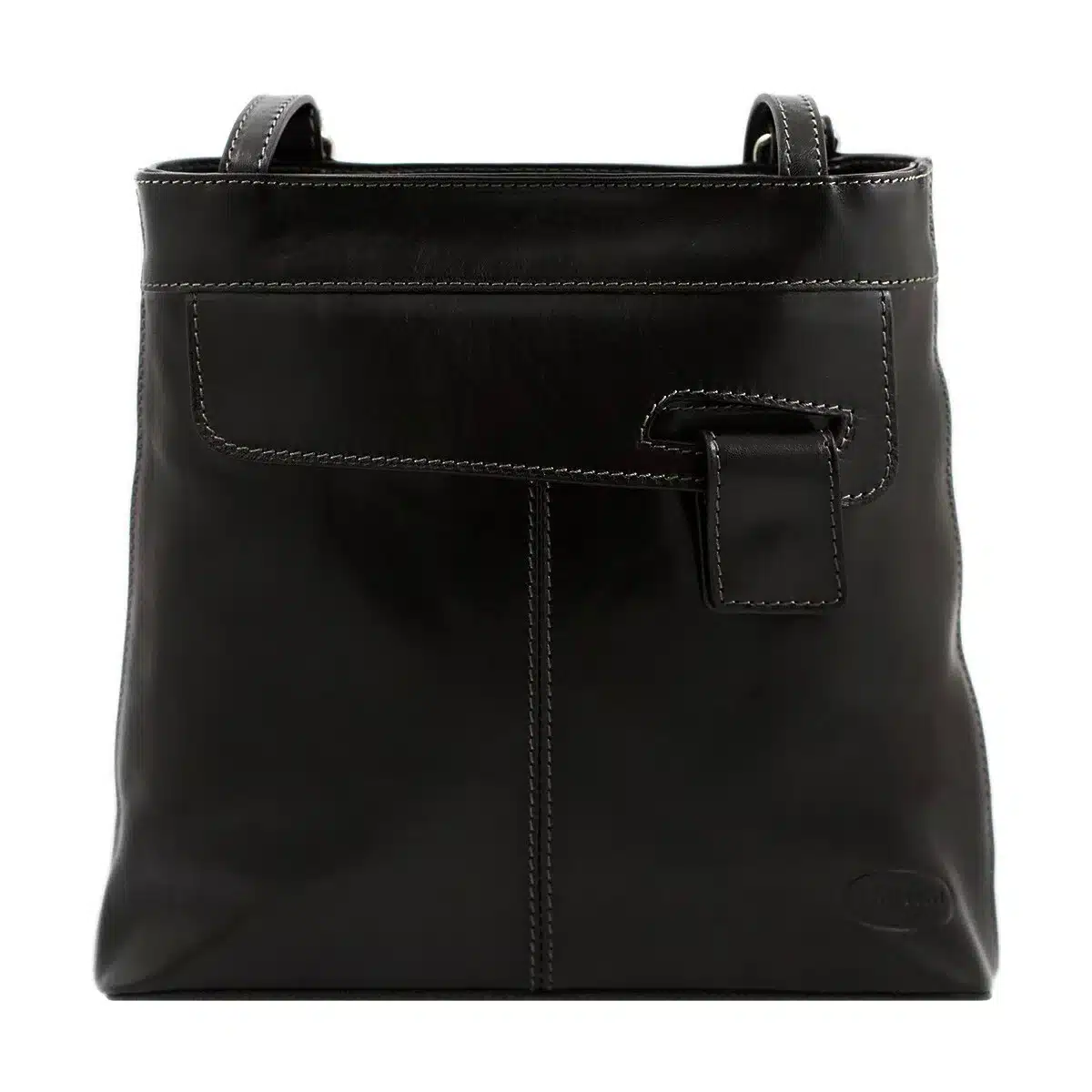 Rucksack-Tasche aus Leder "Noemi", schwarz Rucksack-Tasche aus Leder "Noemi", schwarz
