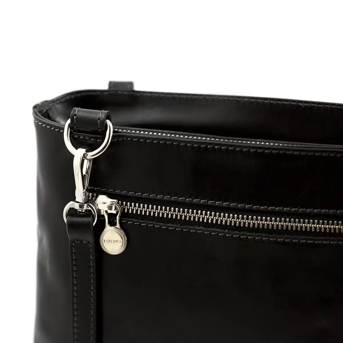 Rucksack-Tasche aus Leder "Noemi", schwarz Rucksack-Tasche aus Leder "Noemi", schwarz – Bild 2