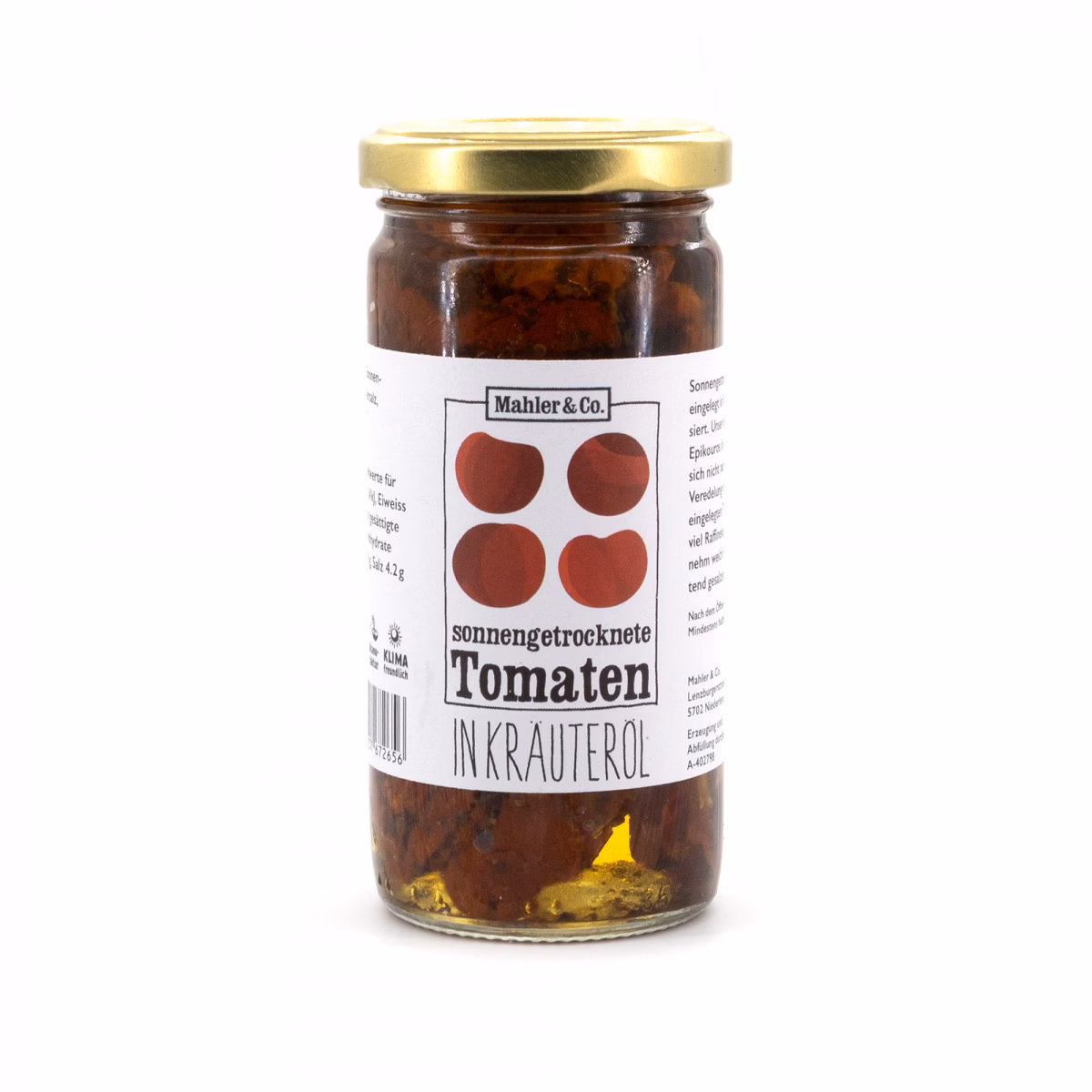 Sonnengetrocknete Tomaten in Kräuteröl, 235 g Eingelegte Tomaten aus Griechenland – sonnengereifte Tomaten in Öl eingelegt, mediterrane Spezialität mit intensivem Aroma.