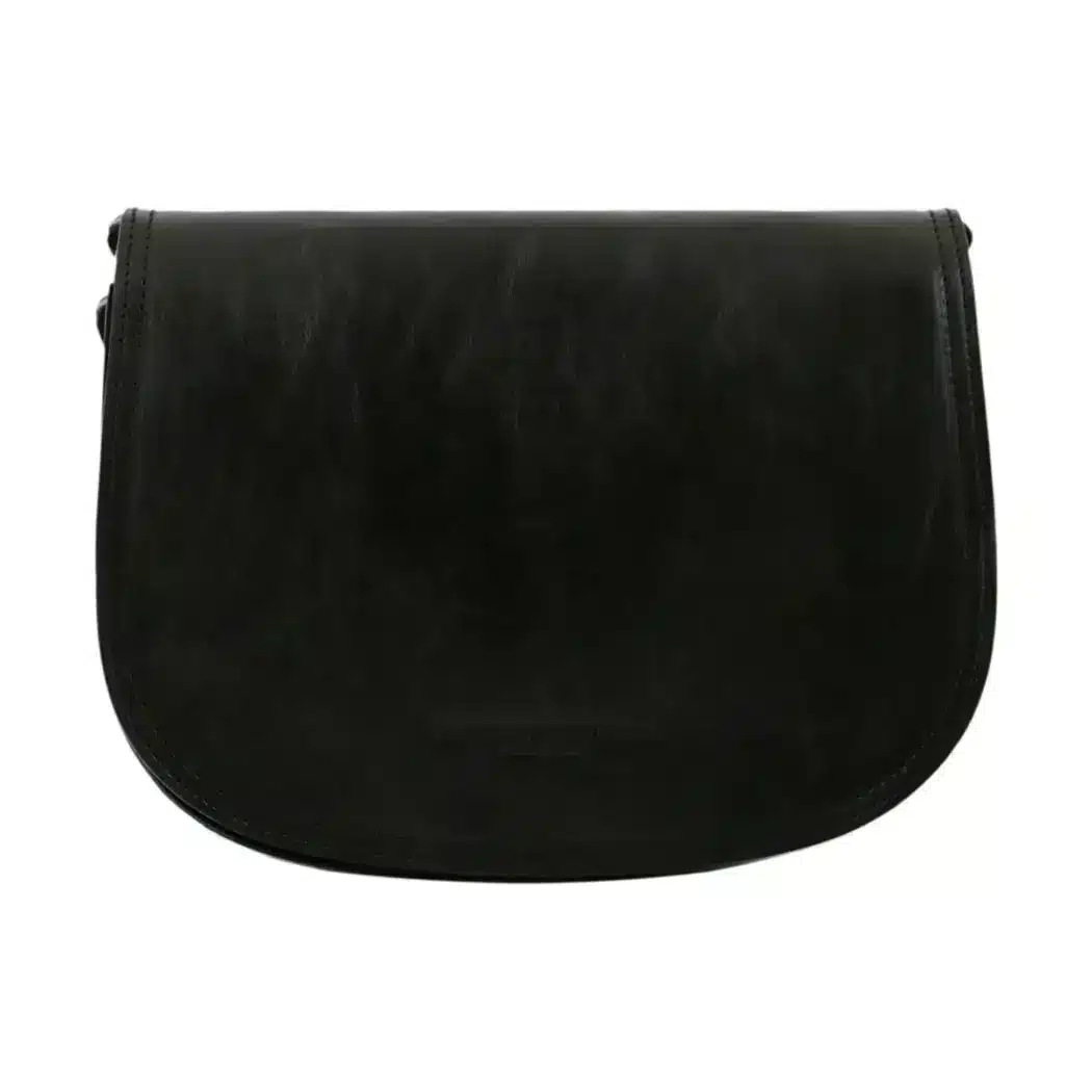 Umhängetasche aus Leder „Tolfa“, schwarz