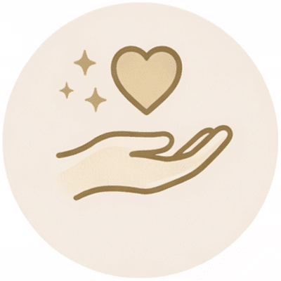 Icon für achtsam ausgewählte Produkte mit Respekt gegenüber Mensch, Tier und Umwelt