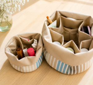 Kosmetiktasche Set Damen Beaubag mit Minibag in verschiedenen Farben
