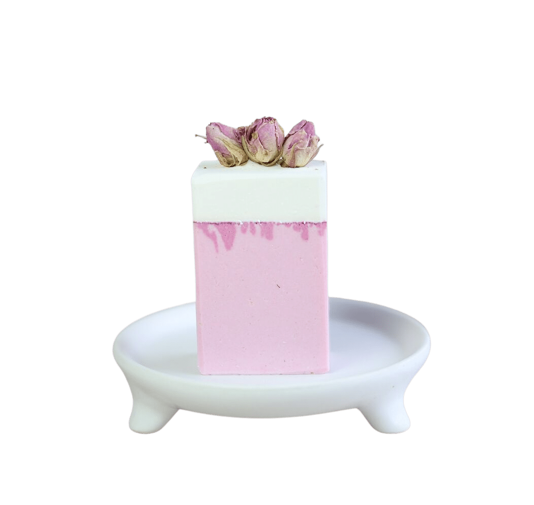 Handseife Rose mit Ziegenmilch