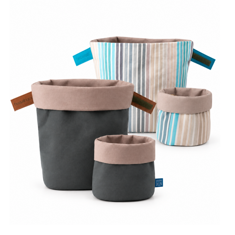 Kosmetiktasche Damen mit Fächern im Set – 2er Beaubag Set Bundle
