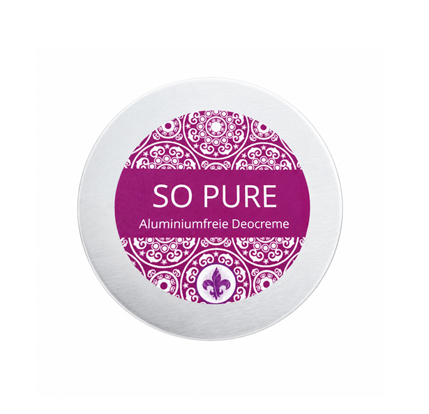 SO PURE aluminiumfreie vegane Deocreme ohne ätherische Öle