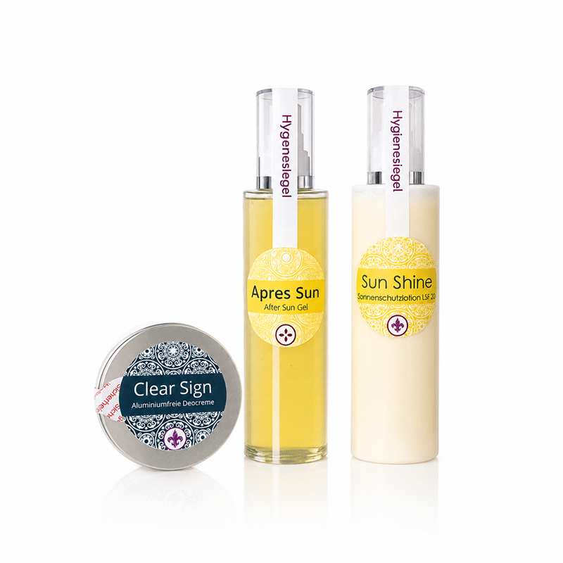 So Pure Sommerfrische-Set mit Sonnenlotion LSF 20, Après Sun Gel und aluminiumfreier Deocreme