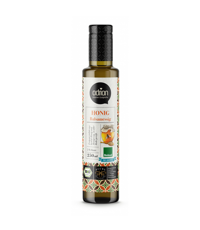 Honig Balsamessig Bio, 250ml Honig Balsamessig Bio von Adrian 250 ml