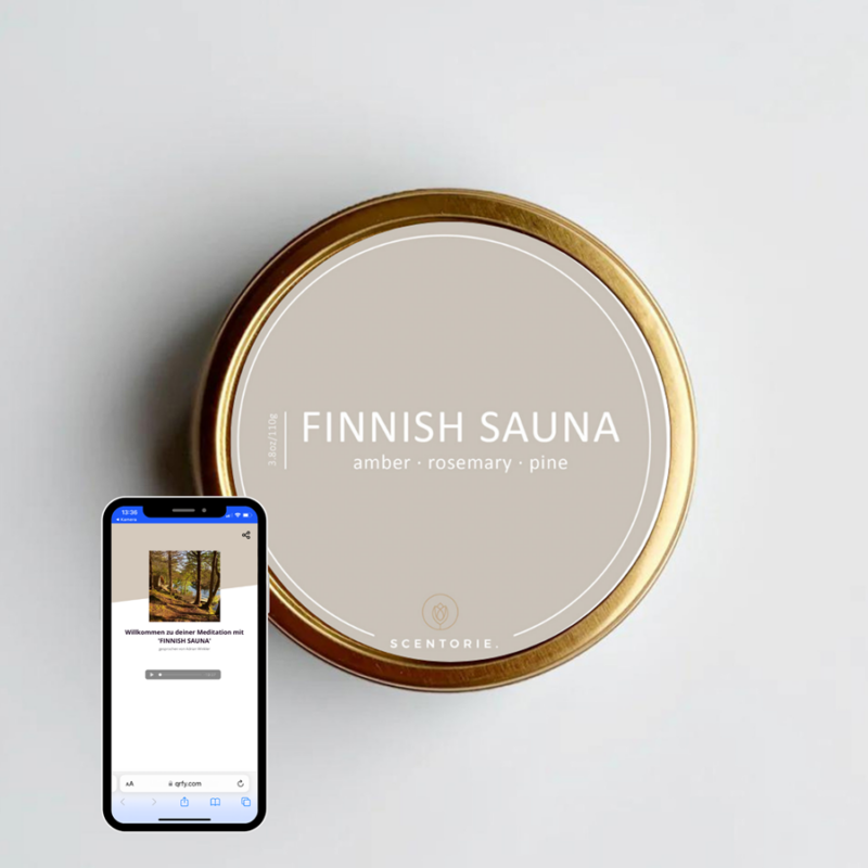 FINNISH SAUNA (110g Duftkerze mit Holzdocht)