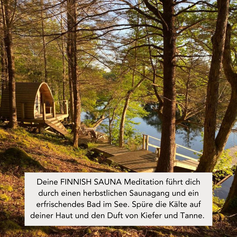 Duftkerze mit integrierter Meditation – FINNISH SAUNA, 300g Duftkerze mit integrierter Meditation – FINNISH SAUNA, 300g – Bild 4