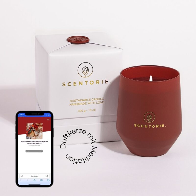 Scentorie CHRISTMAS BAKERY Duftkerze mit Meditation 300 g